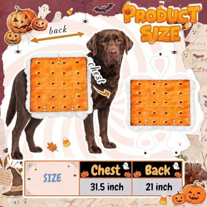 Dog S'More Costume Pet Marshmallows and Chocolate Costume