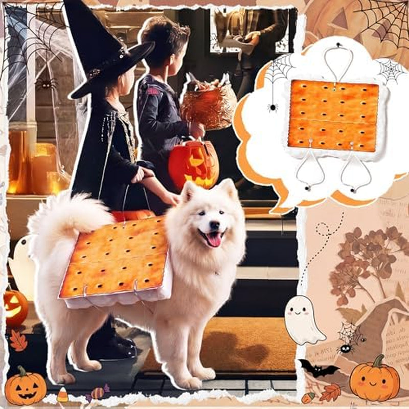Dog S'More Costume Pet Marshmallows and Chocolate Costume